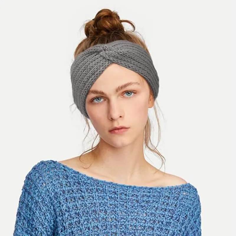 আরামদায়ক বোনা পলিয়েস্টার হেডব্যান্ড