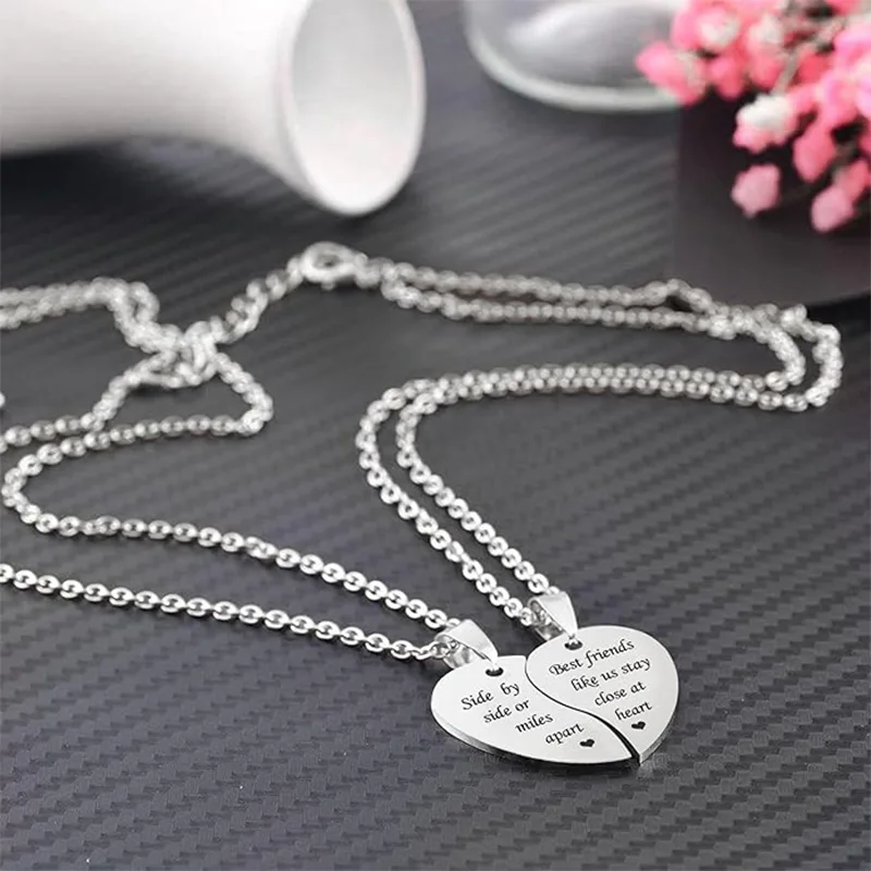 বন্ধুত্ব স্টেইনলেস স্টীল কিশোর মেয়ে নেকলেস