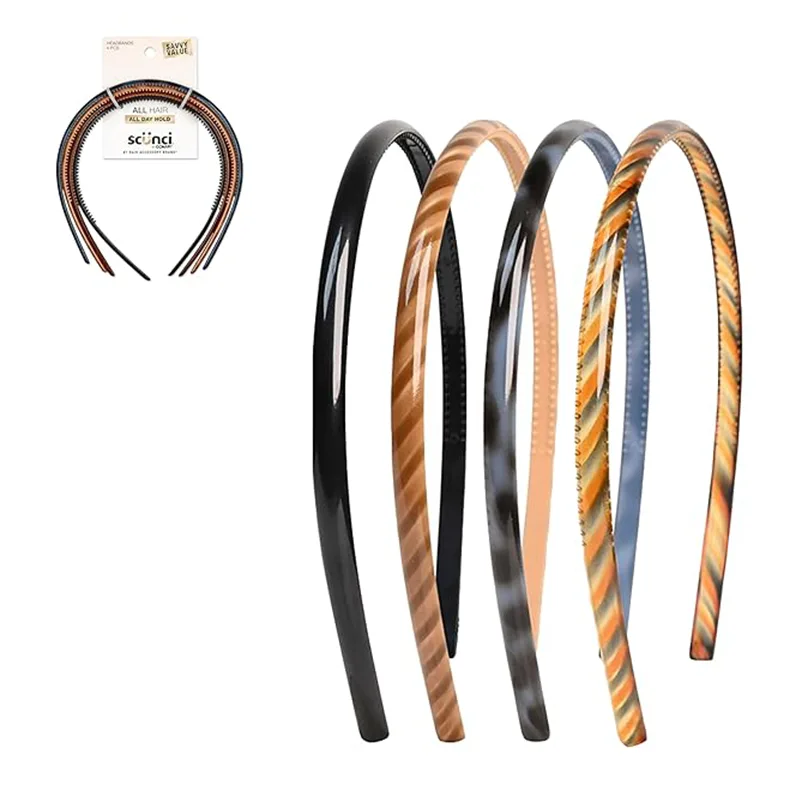 স্টাইলিশ কমফোর্ট টুইস্ট প্রিন্ট প্লাস্টিক হেডব্যান্ড