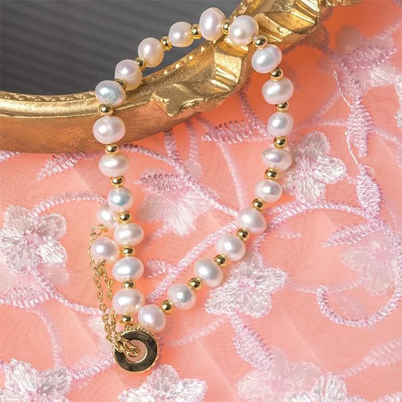 মহিলাদের পার্ল অ্যালয় ব্রেসলেট