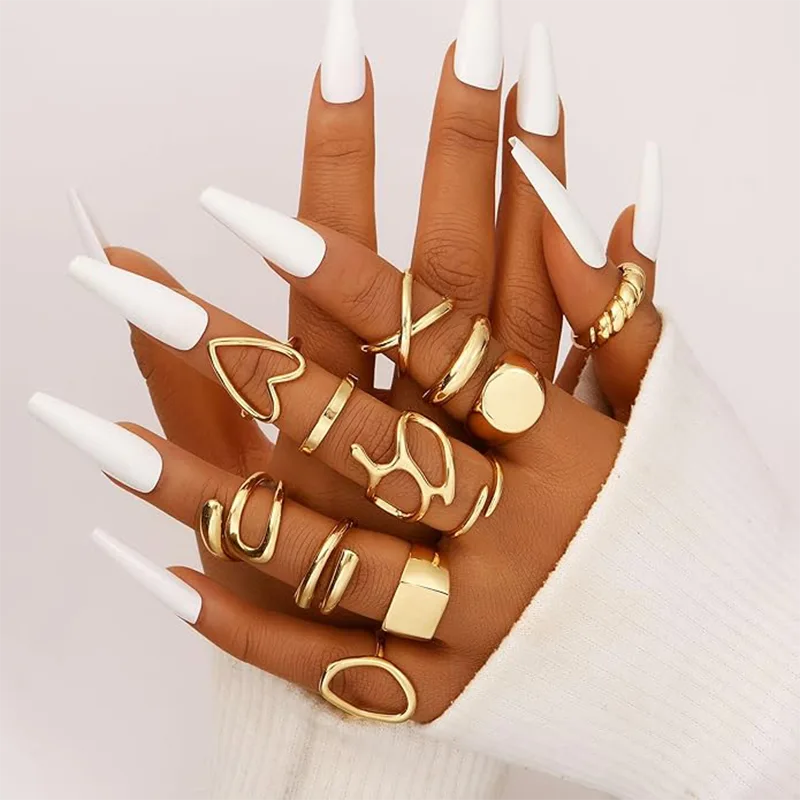 মহিলাদের রিয়েল গোল্ড প্লেটেড ফ্যাশন রিং